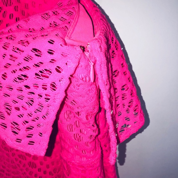NWOT Lilly Pulitzer Crochet Lined Dress Size 00 - Picture 5 of 8